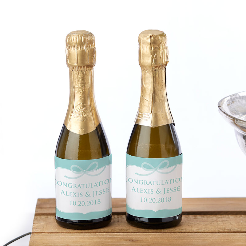 Picture of Kate Aspen 31785NA Personalized Mini Wine Bottle Labels - Something Blue
