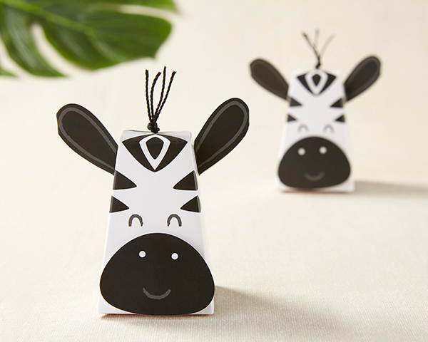 28382NA Zebra Favor Box - Set of 12