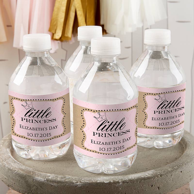 Picture of Kate Aspen 31533NA Personalized Water Bottle Labels - Little Princess