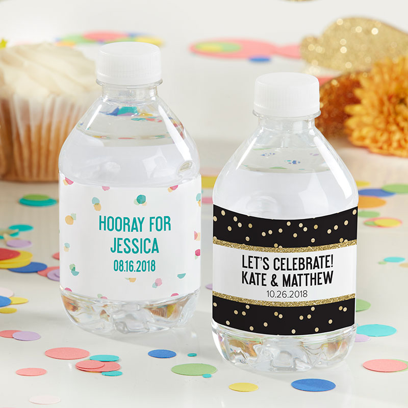 Picture of Kate Aspen 31753NA Personalized Water Bottle Labels - Party Time