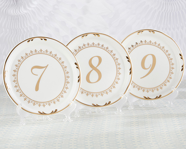 Picture of Kate Aspen 23143NA Tea Time Vintage Plate Table Numbers - 7 to 12