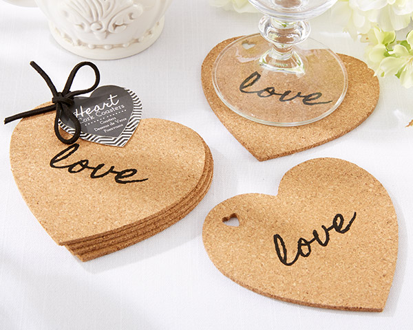 Picture of Kate Aspen 22034NA Heart Cork Coasters