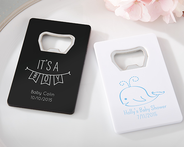 Picture of Kate Aspen 18079WT-BB Personalized Baby Shower Bottle Opener