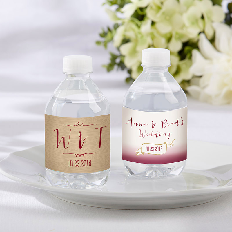 Picture of Kate Aspen 31698VY Personalized Vineyard Water Bottle Labels