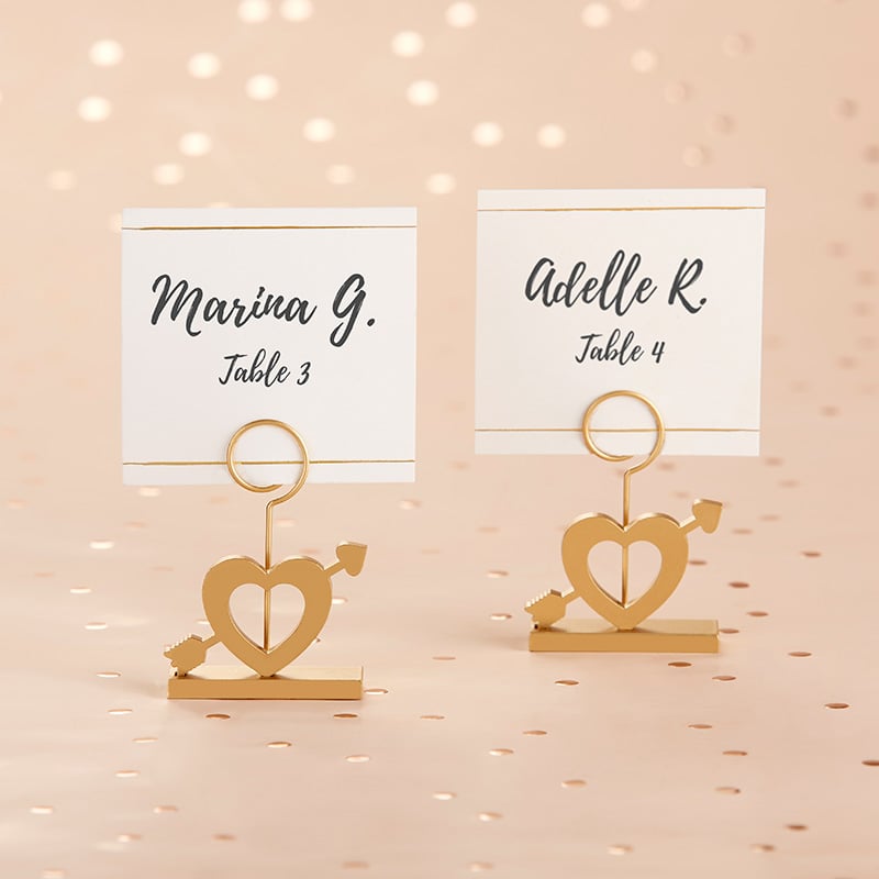 Picture of Kate Aspen 18175GD Cupids Arrow Gold Place Card Holder&#44; Set of 6
