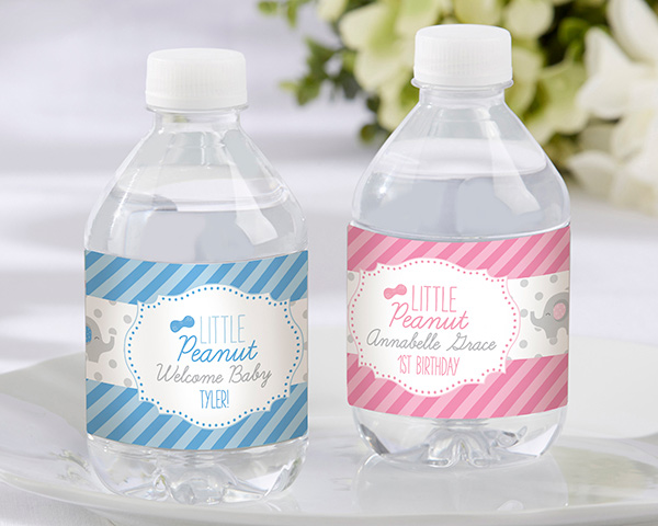 Picture of Kate Aspen 31540NA Personalized Water Bottle Labels - Little Peanut