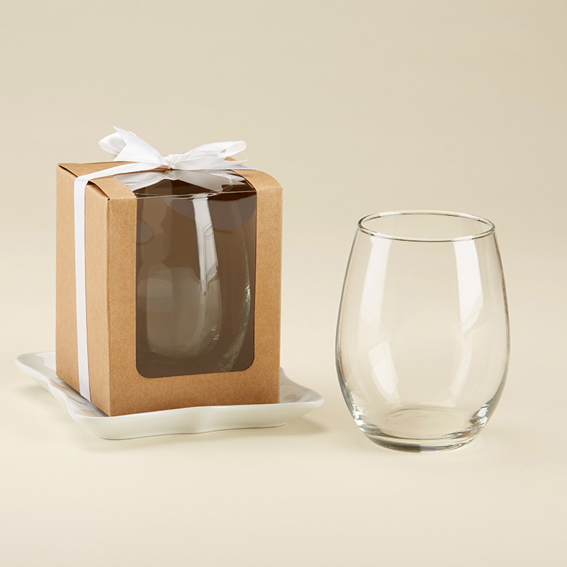 Picture of Kate Aspen 30023KR-Box 15 oz Kraft Stemless Wine Glass Box&#44; Set of 12