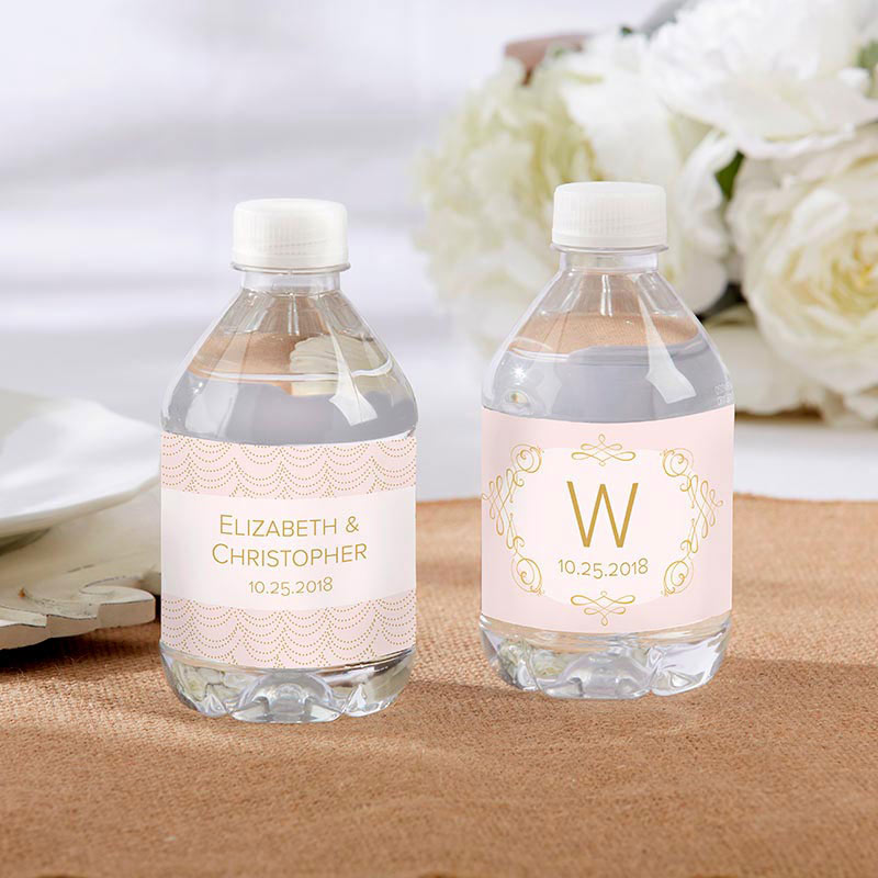 Picture of Kate Aspen 31894NA Personalized Water Bottle Labels - Modern Romance