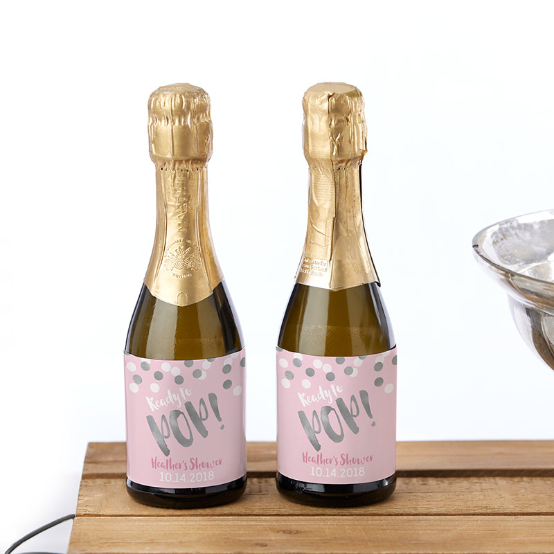 Picture of Kate Aspen 31771NA Personalized Mini Wine Bottle Labels - Ready to Pop Girl