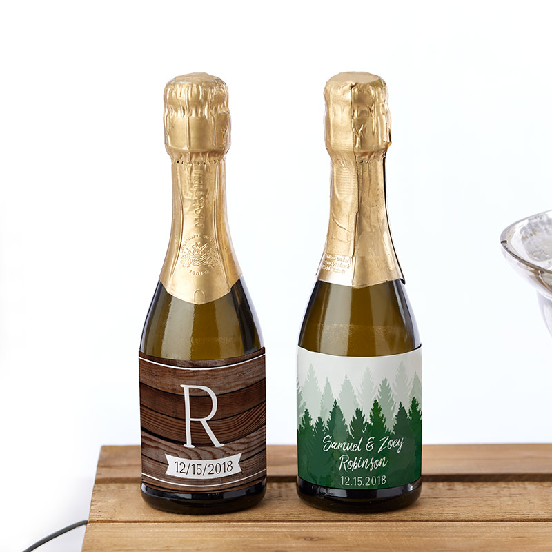 Picture of Kate Aspen 31864NA Personalized Mini Wine Bottle Labels - Winter