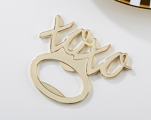 Picture of Kate Aspen 11300GD XOXO Gold Bottle Opener