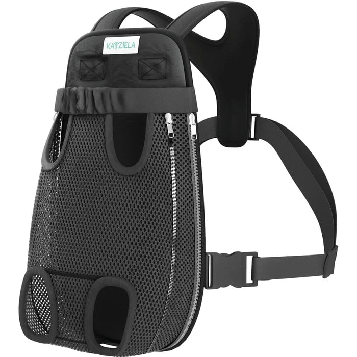 Picture of Katziela KAT-KPBXL Kangaroo Pouch Pet Carrier with Breathable Mesh&#44; Black - Extra Large