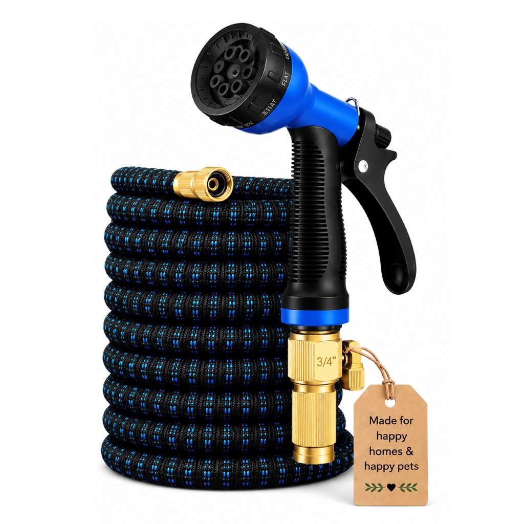 KAT-HS Dog Bath Spray Nozzle with 10 Spray Patterns for Pet Bathing, Gardening and Car Washing