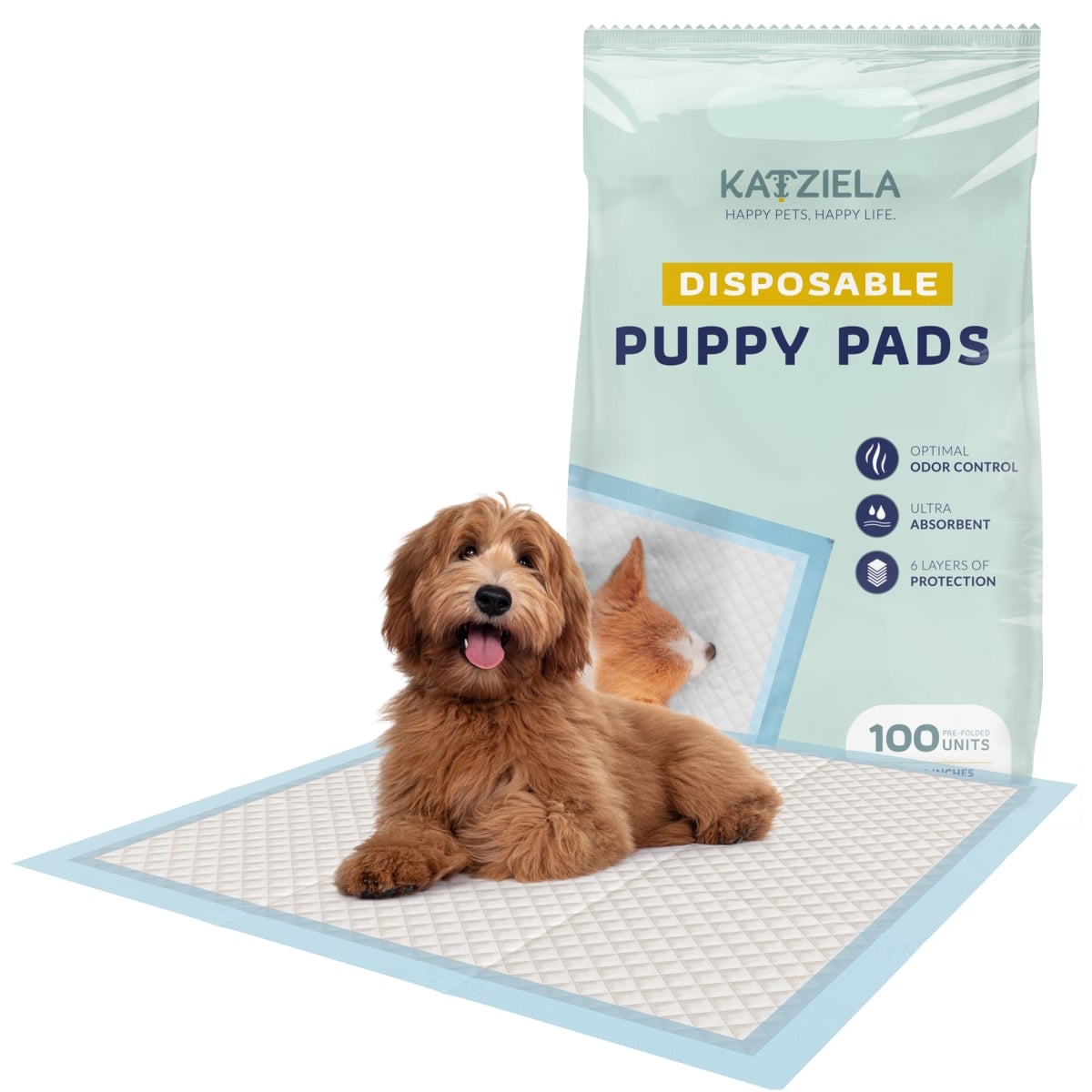 KAT-DPP Disposable Pee Pads  100 Pack