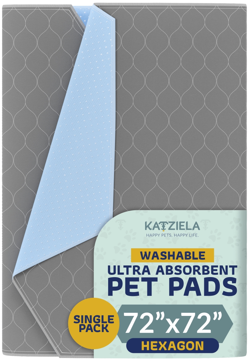 KAT-HPPGW-72X72 Washable Hexagon Dog Pee Pads  72  72 (1 Pack)
