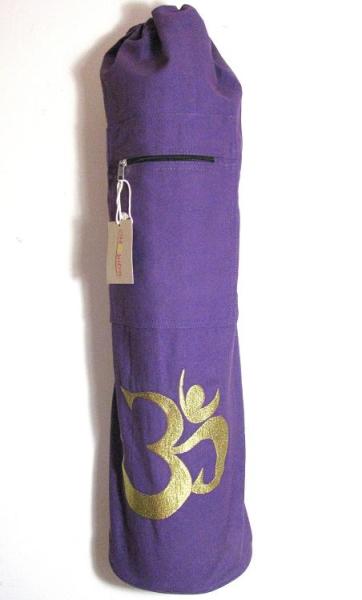 OM Shiva Yoga Mat Bag, Light Lavendar