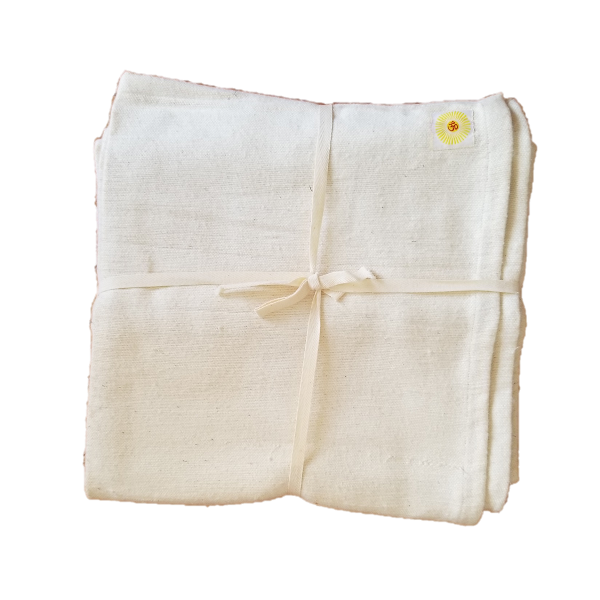 Natural Yoga Cotton Blanket - Handwoven