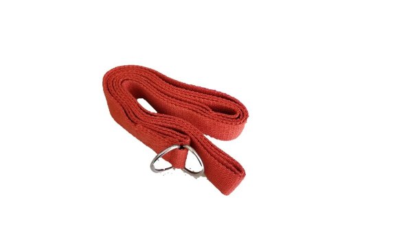 OM131106-Orange 6 ft. Deluxe D-Ring Regular Yoga Strap - Orange