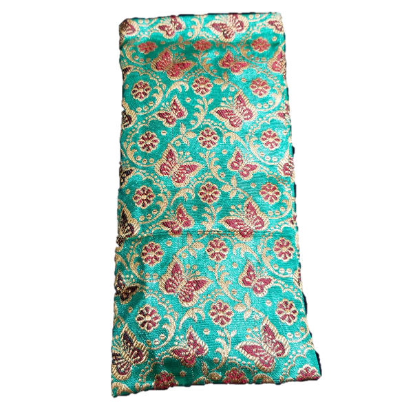 OM172010-GreenButterfly Silk Eye Pillow for Stress Release - Green Butterfly