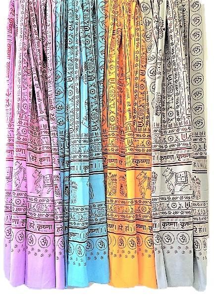 OM703015-Gray Hare Krishna OM Meditation Yoga Prayer Shawl - Grey