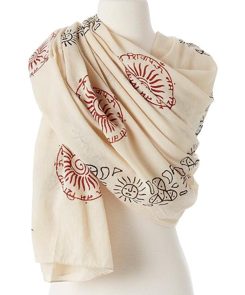 OMS0101071-Ecru  Prayer Shawl - Ecru