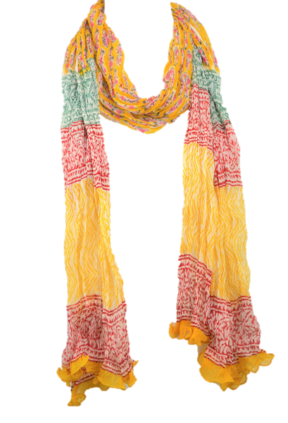 Picture of OMSutra OMS5050-Style1 Floral Fashion Chiffon Scarves - Style 1