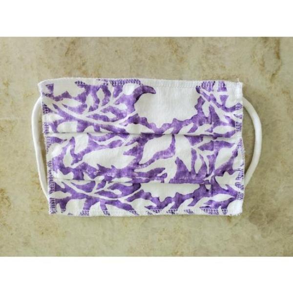 Picture of OMSutra OMSBPFM91-Purple Boho Hand Block Printed Face Mask - Purple