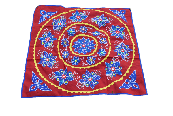 Picture of OMSutra OMTX3125-RB Mandala Applique Boho Tapestry for Wallhanging Decor - Red & Blue