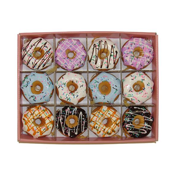 Kurt S. Adler  Donut Ornament - 2.75 in. - Set of 12