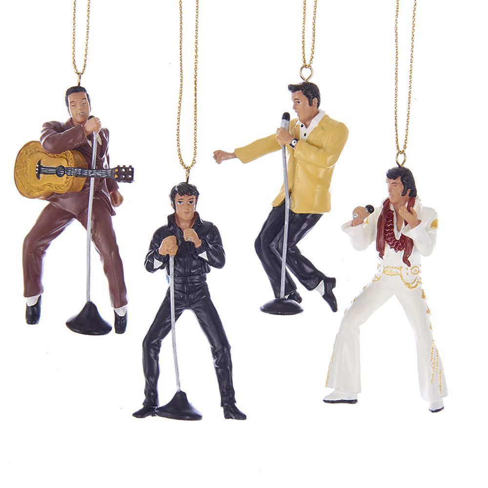 Resin Elvis Presley Ornament Gift Set - 2.5 in. - 4 per Piece