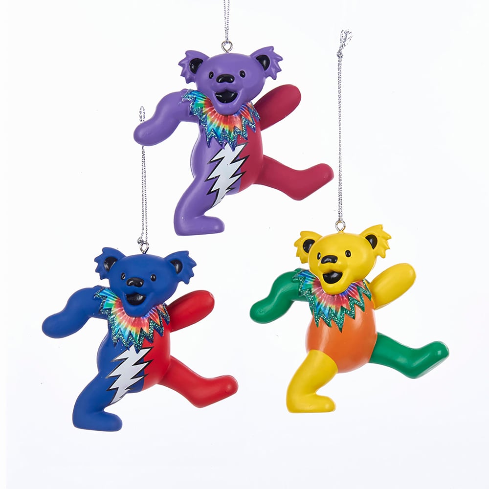 Bear Christmas Ornaments Set, 3 Piece