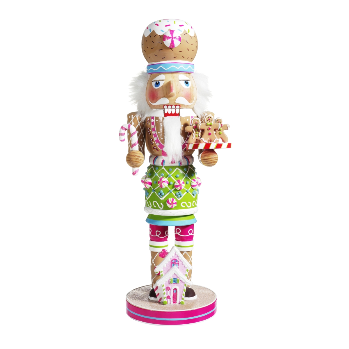 16 in. Wooden Gingerbread Nutcracker