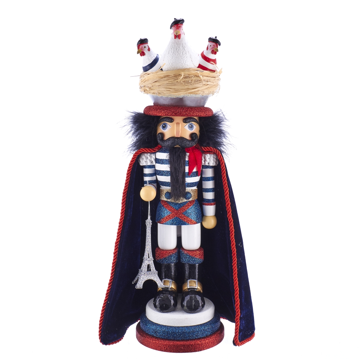 Picture of Hollywood Nutcrackers HA0465 17.5 in. Three French Hens Nutcracker