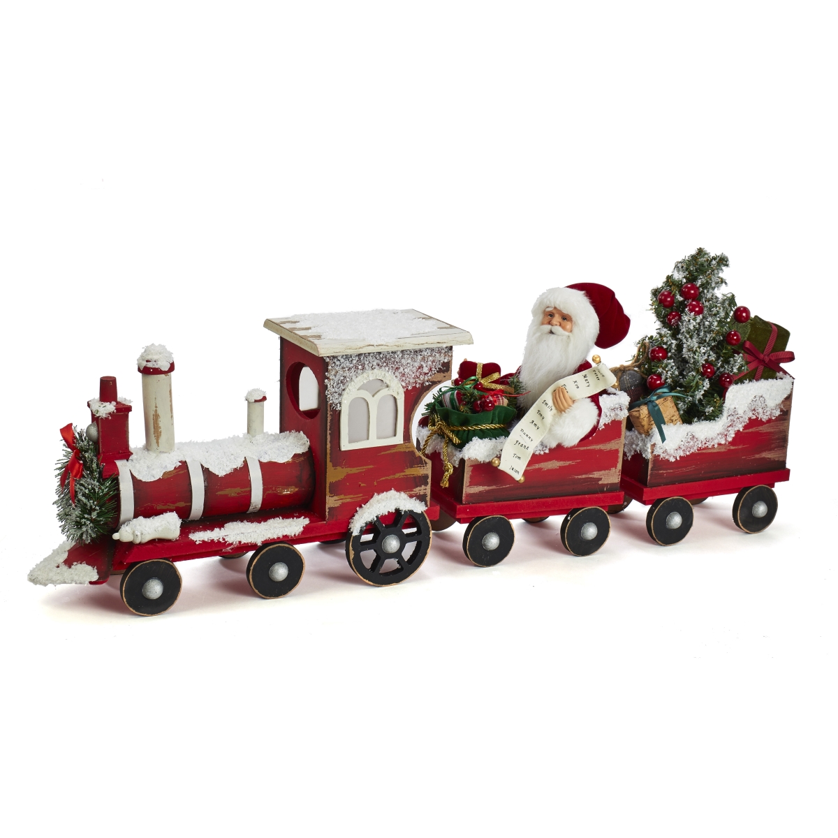 30.5 in. Kringle Klaus Santa on Train