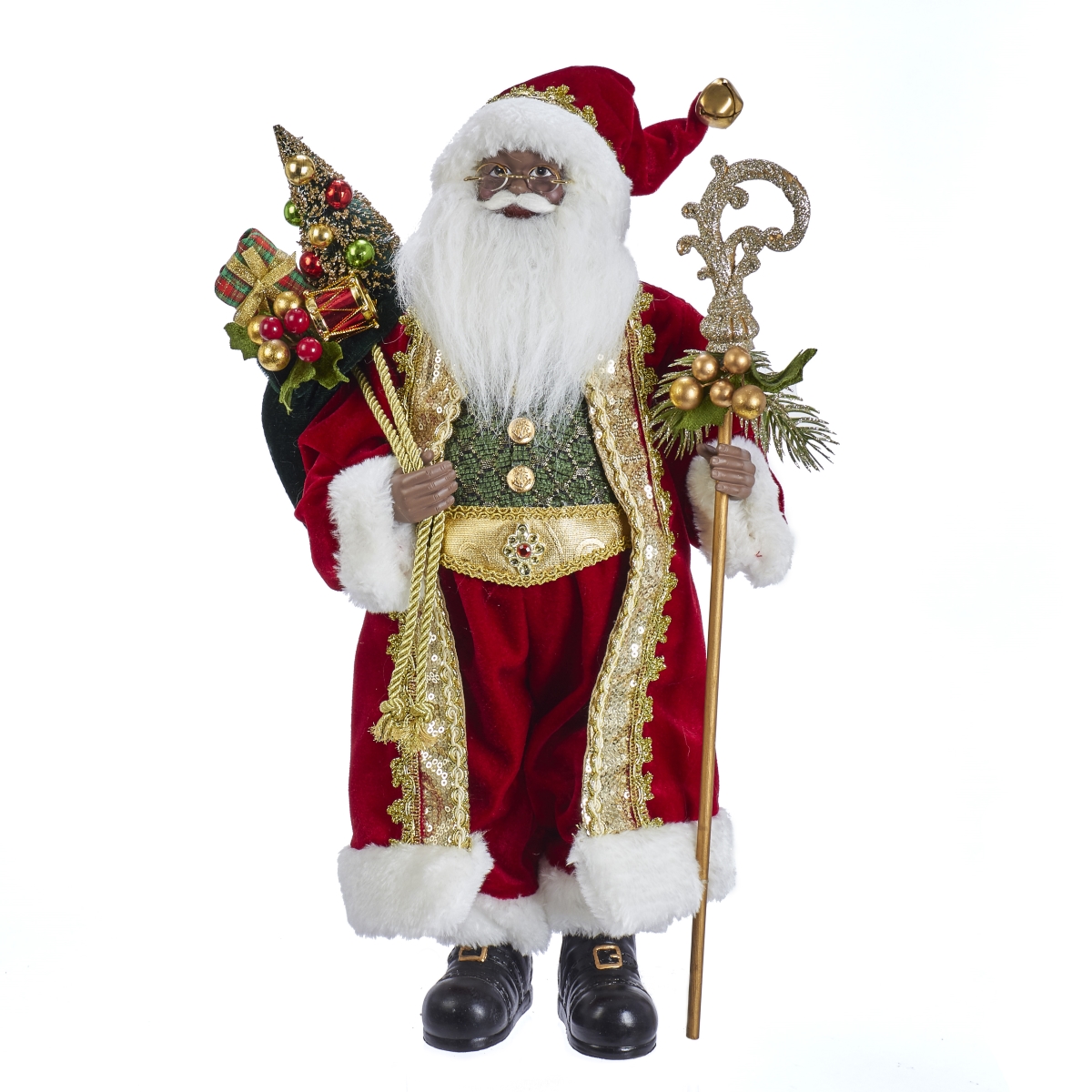 18 in. Kringle Klaus African American Santa