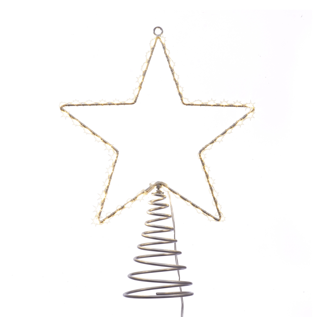 13 in. Metal Lighted LED Star Treetop