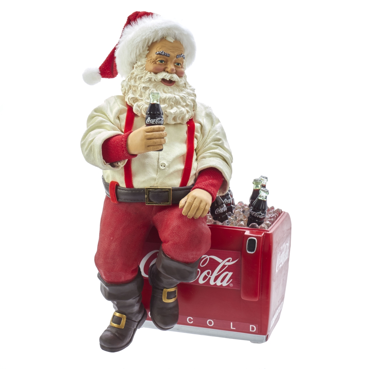 Picture of Coca-Cola CC5191 10.5 in. Santa Sitting on Cooler Table