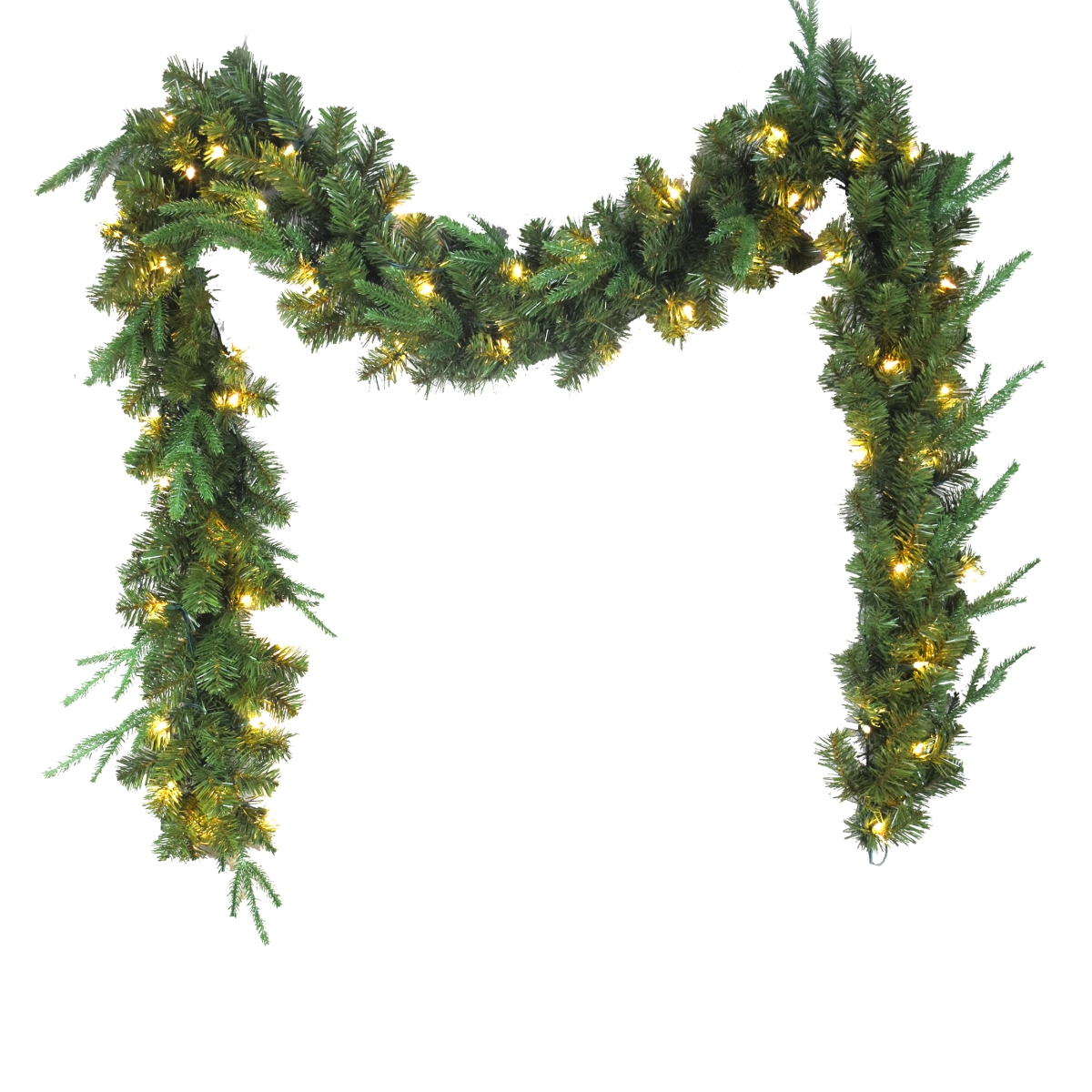 9 ft. Sierra Green Garland with 50 Warm White LED Lights