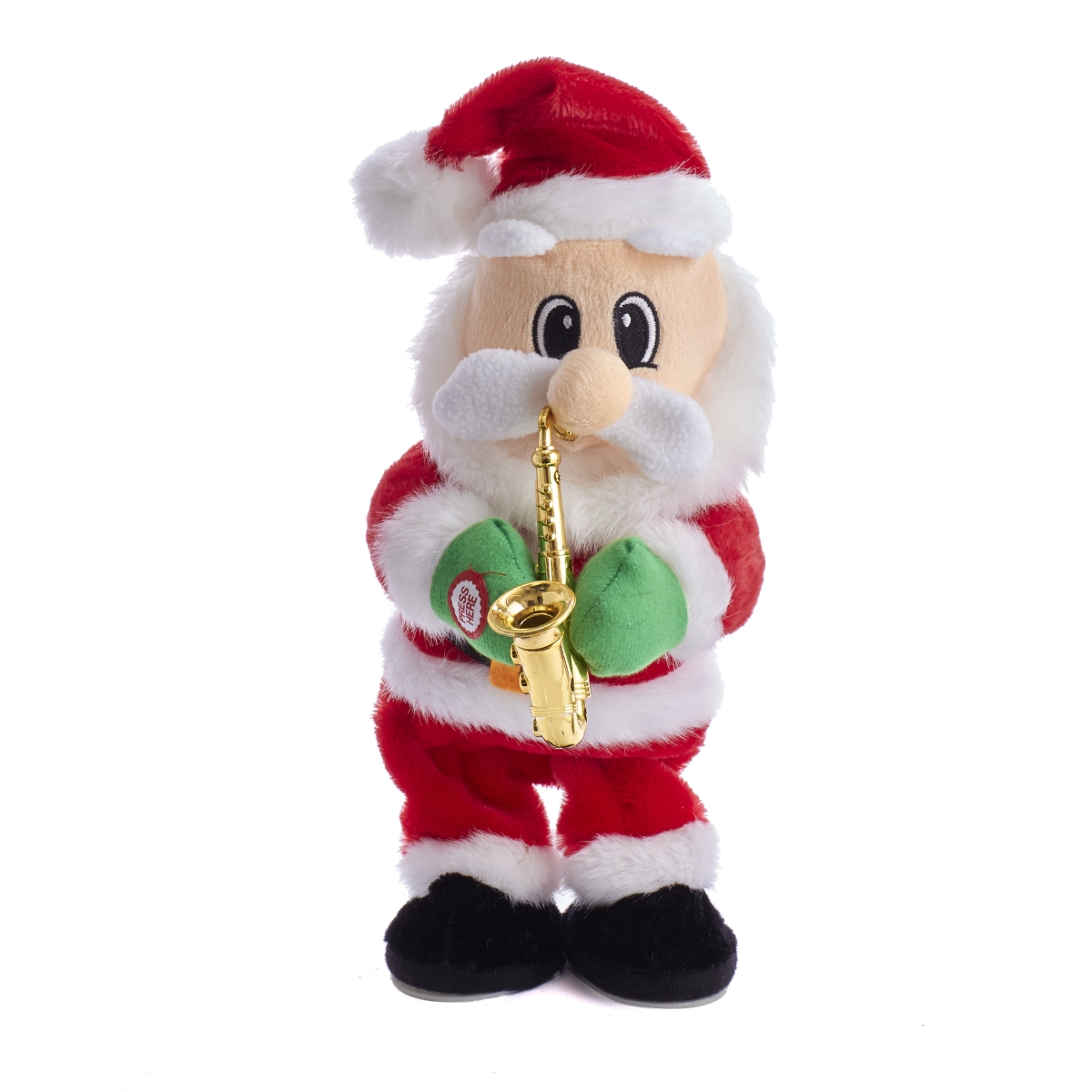 14 in. Battery-Operated Dancing Jazz Santa