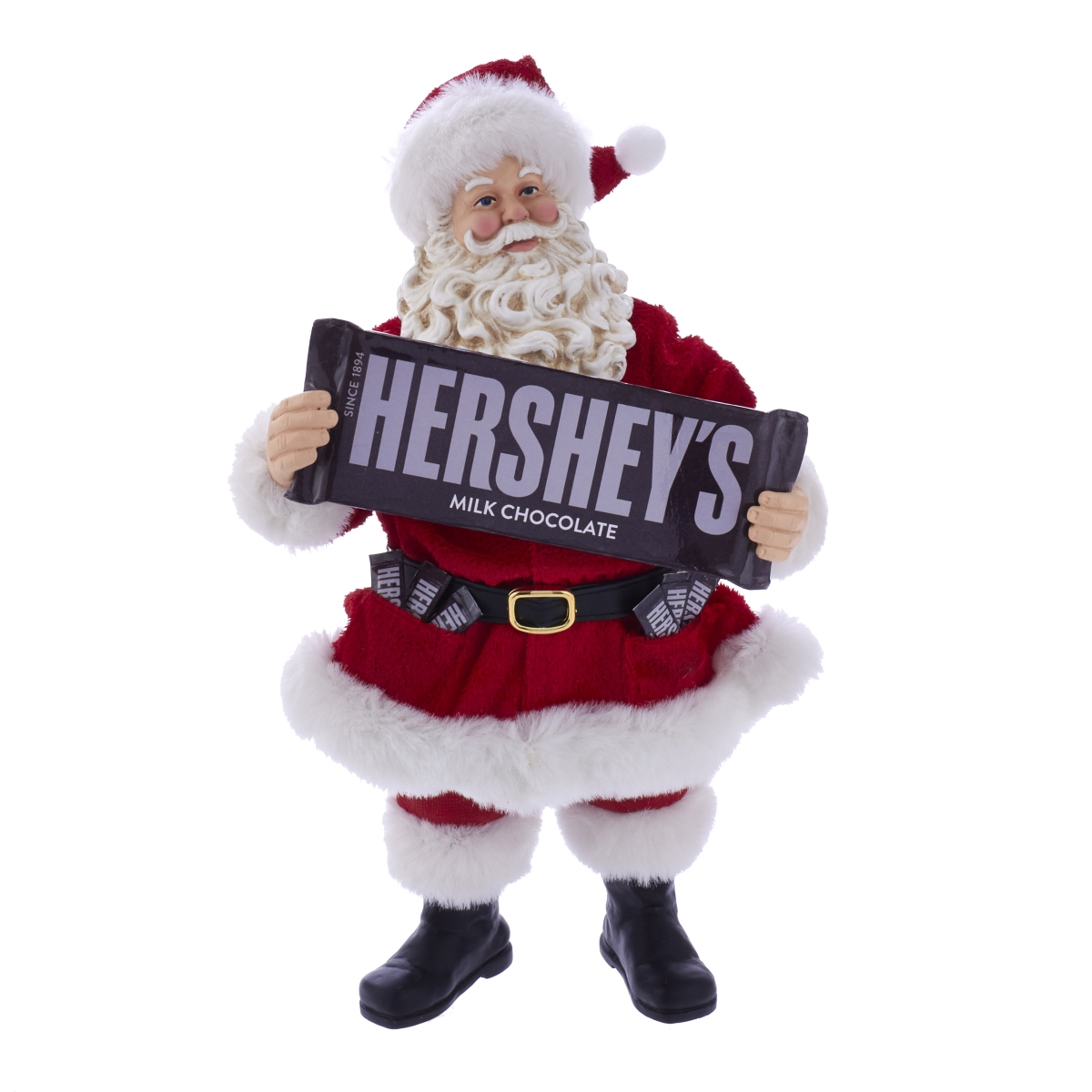 10 in. Bar Fabric Santa