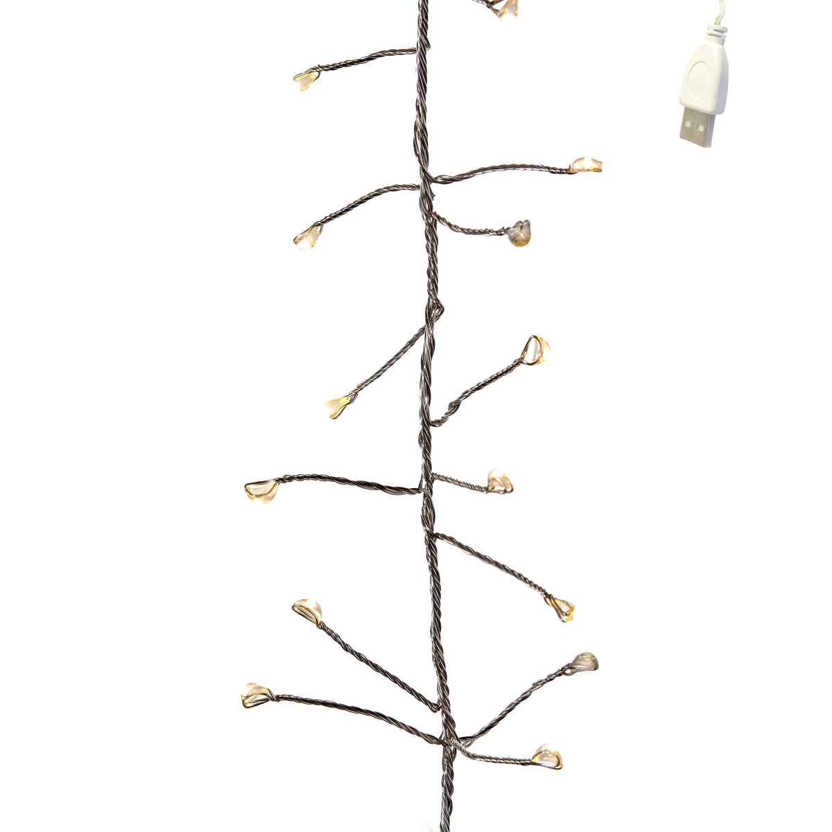 Kurt S. Adler USB0202 6 ft. 180-Light USB Fairy LED Cluster Lights
