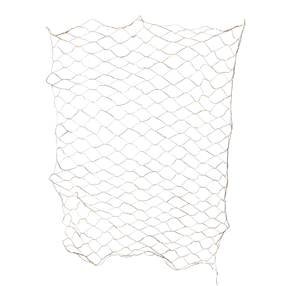 Kurt S. Adler AD0102WW 6 ft. 300-Light Starburst Warm White LED Net Light