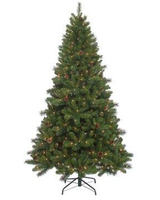 Kurt S. Adler TR70754PLC 7.5 ft. Pre-Lit Clear Burlington Spruce -  kurt S Adler Inc