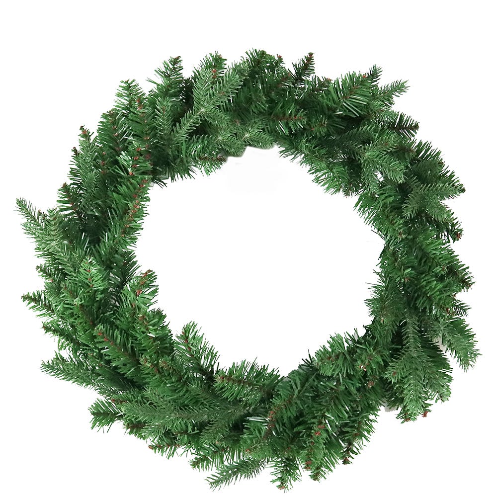 P60240 24 in. Unlit Jackson Pine Wreath, Green