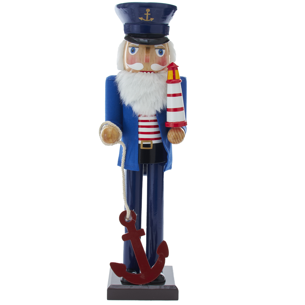 Picture of Kurt S. Adler C5909 15 in. Sailor Nutcracker with Anchor & Lighthouse