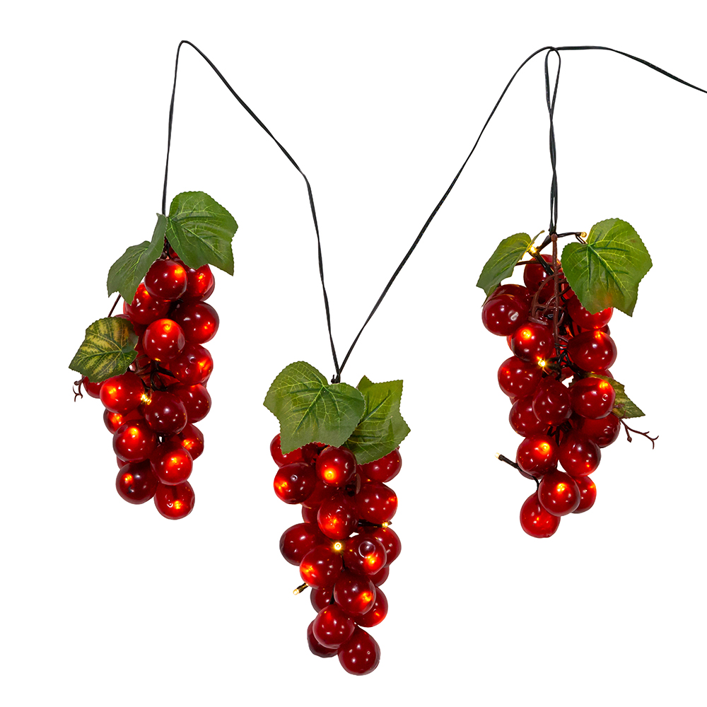 75-Light LED Large Purple Grape Light Set