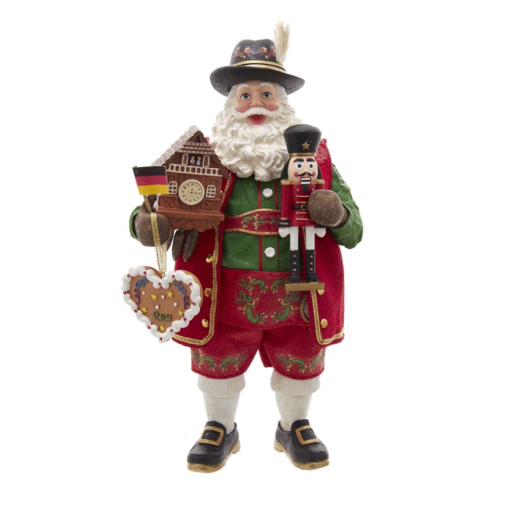 Kurt S. Adler FA0138 11 in. Fabrich Musical German Santa
