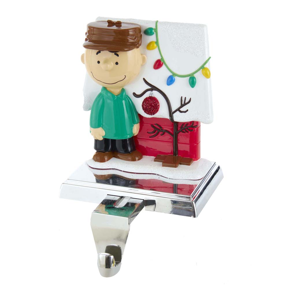Picture of Peanuts PN5205 5 in. Peanuts Charlie Brown with Doghouse Stocking Holder