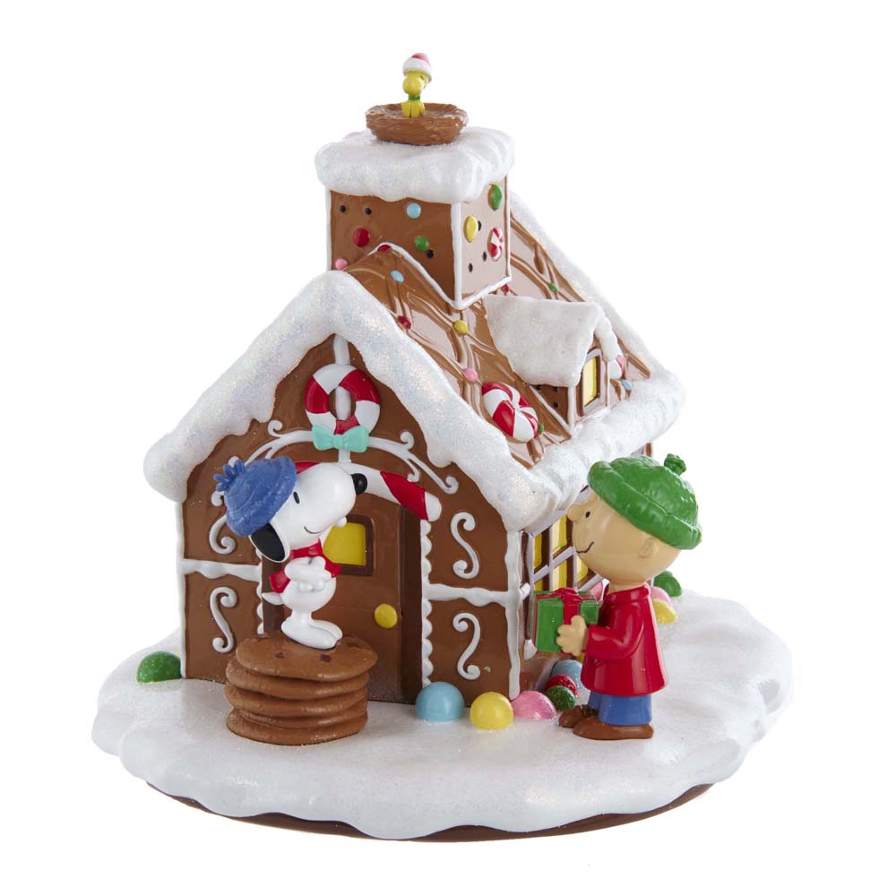 Battery-Operated  LED Gingerbread House Table Piece