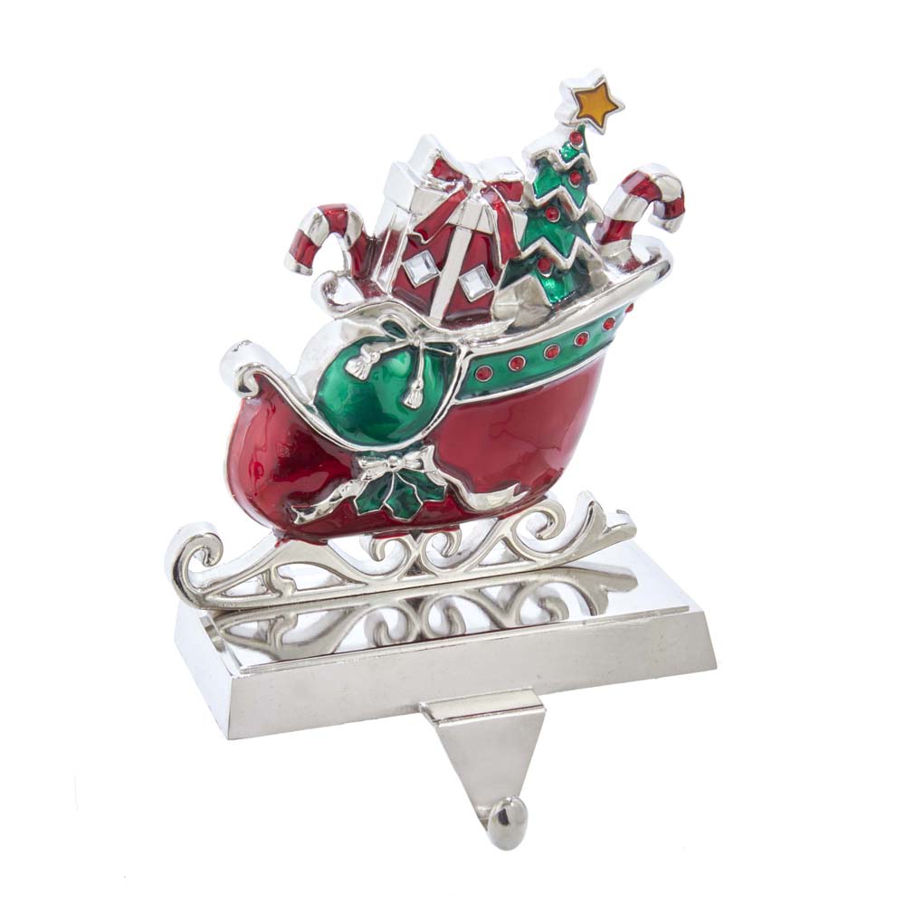 7.3 in. Metal Sleigh Stocking Hanger